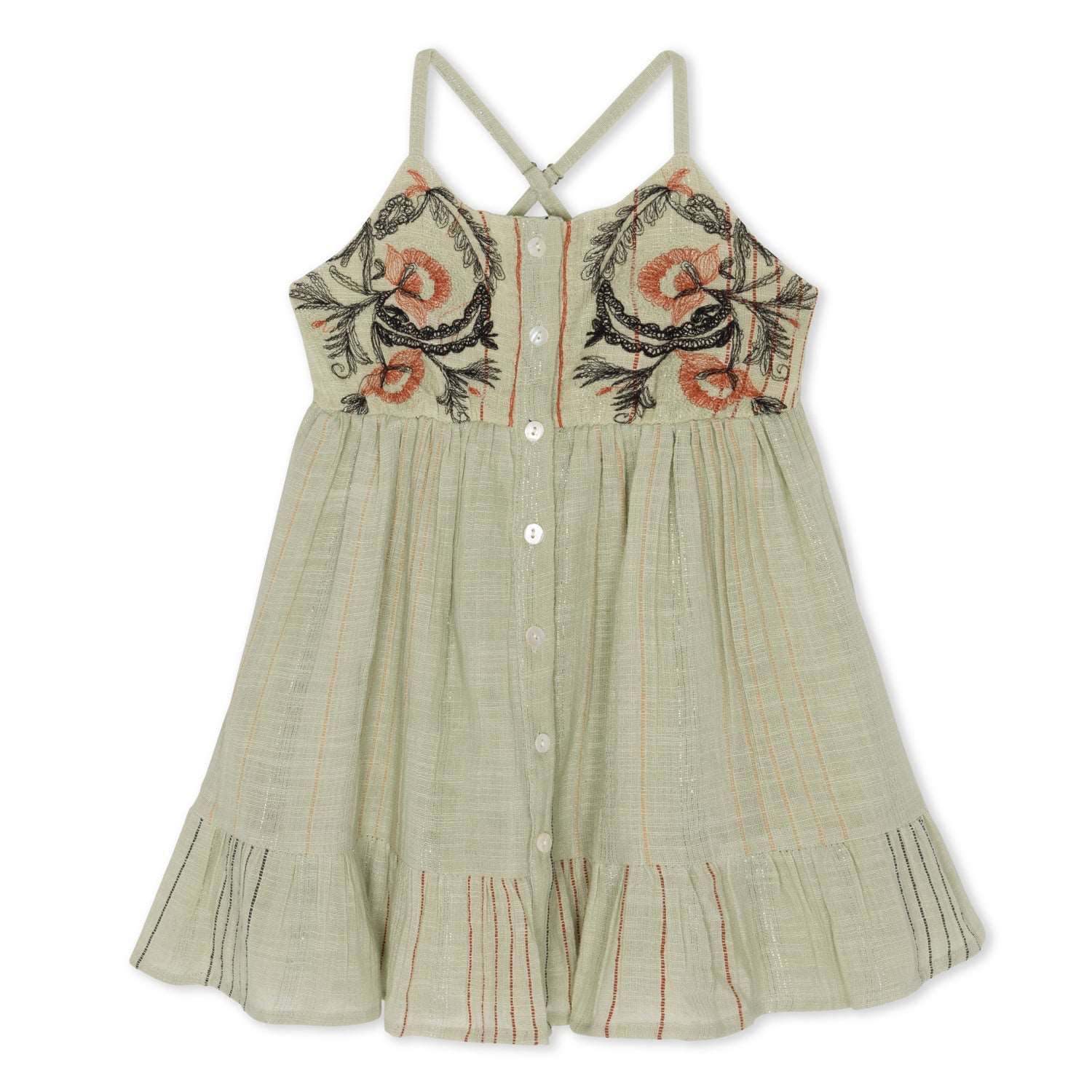 amaya mini dress in sage - Image 2