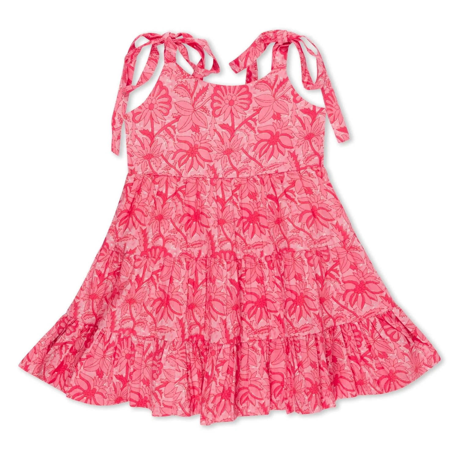 Bella Pink Floral Dress - Image 5