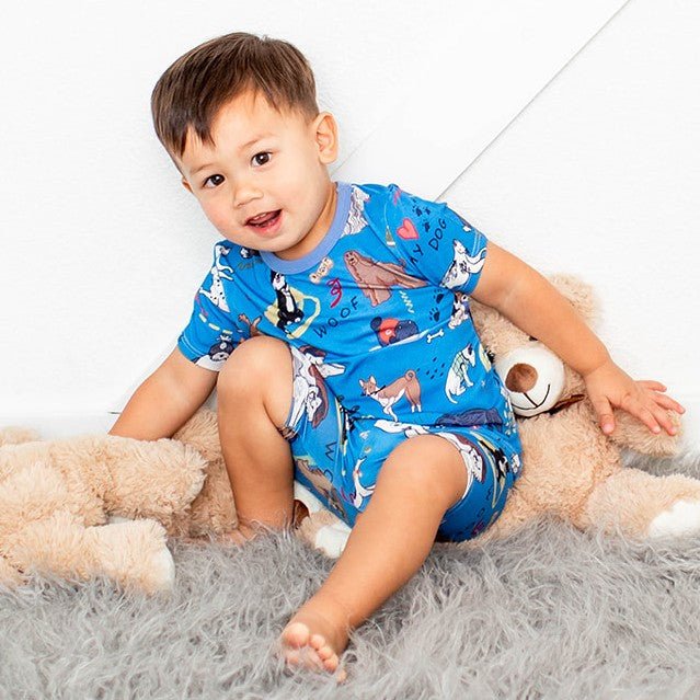 Puppy Pals Blue Shorts PJs - Image 2