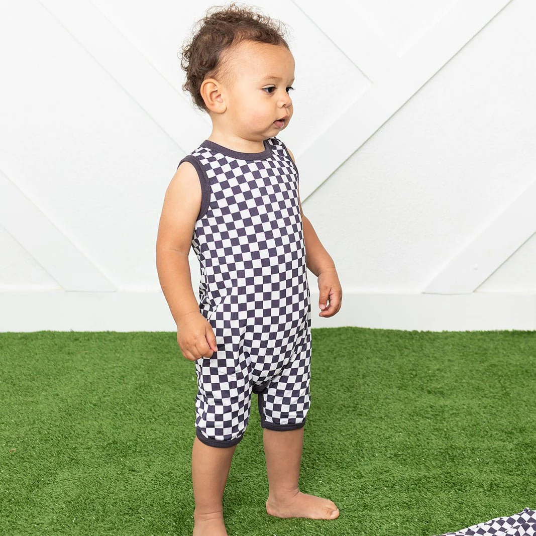 Charcoal Checks Shortall - Image 3