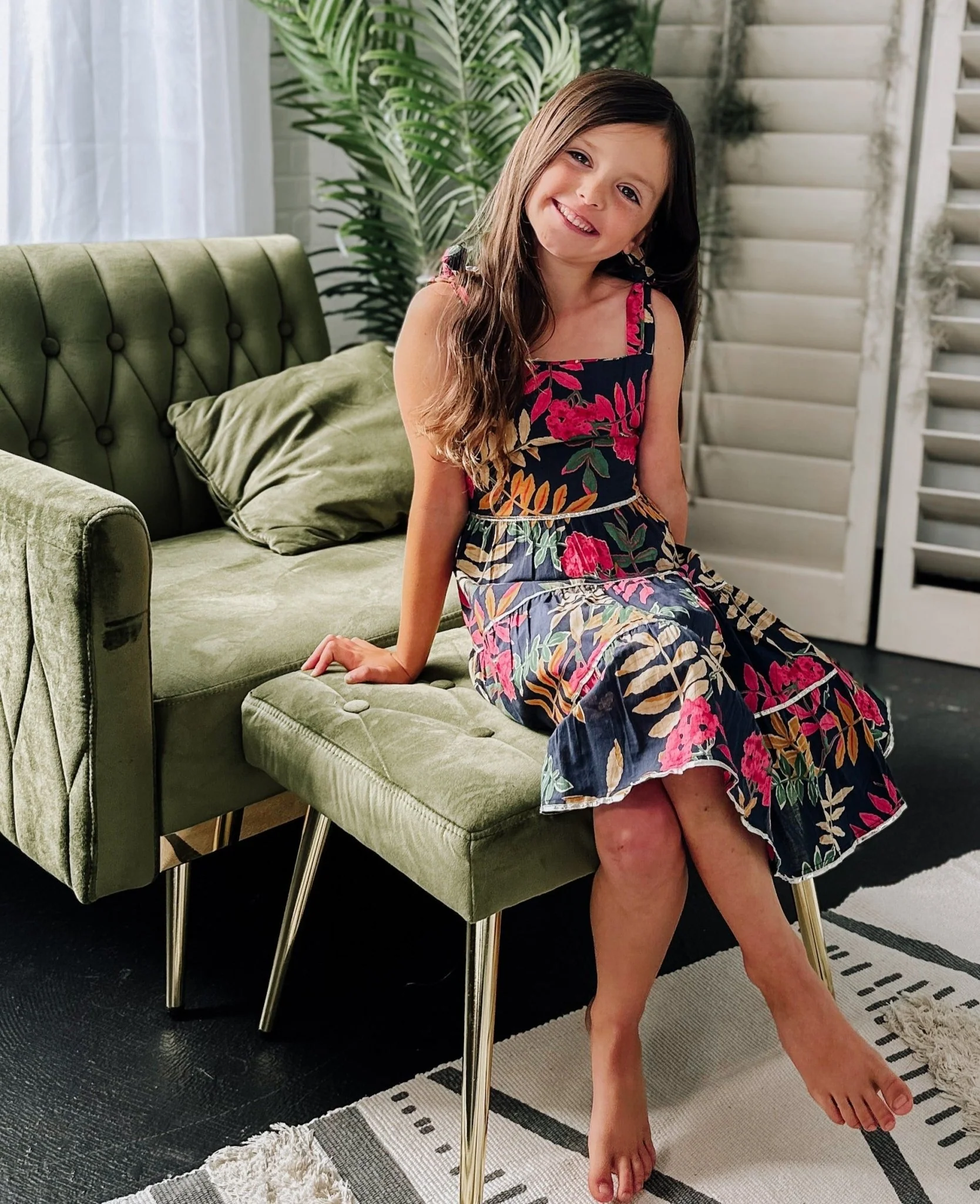 Jazmin Dress - Navy - Image 8