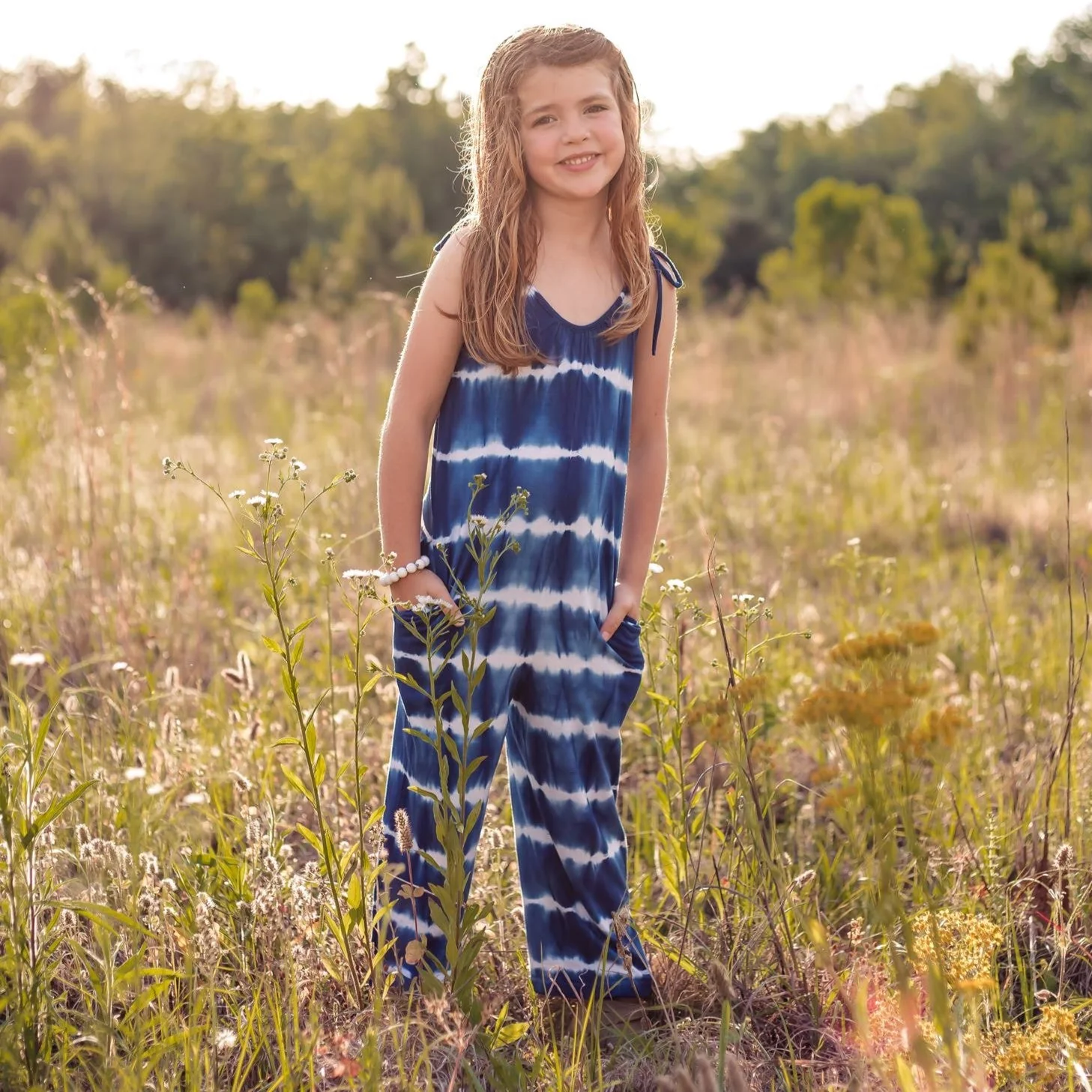 hema blue tie dye jumpsuit - Image 2