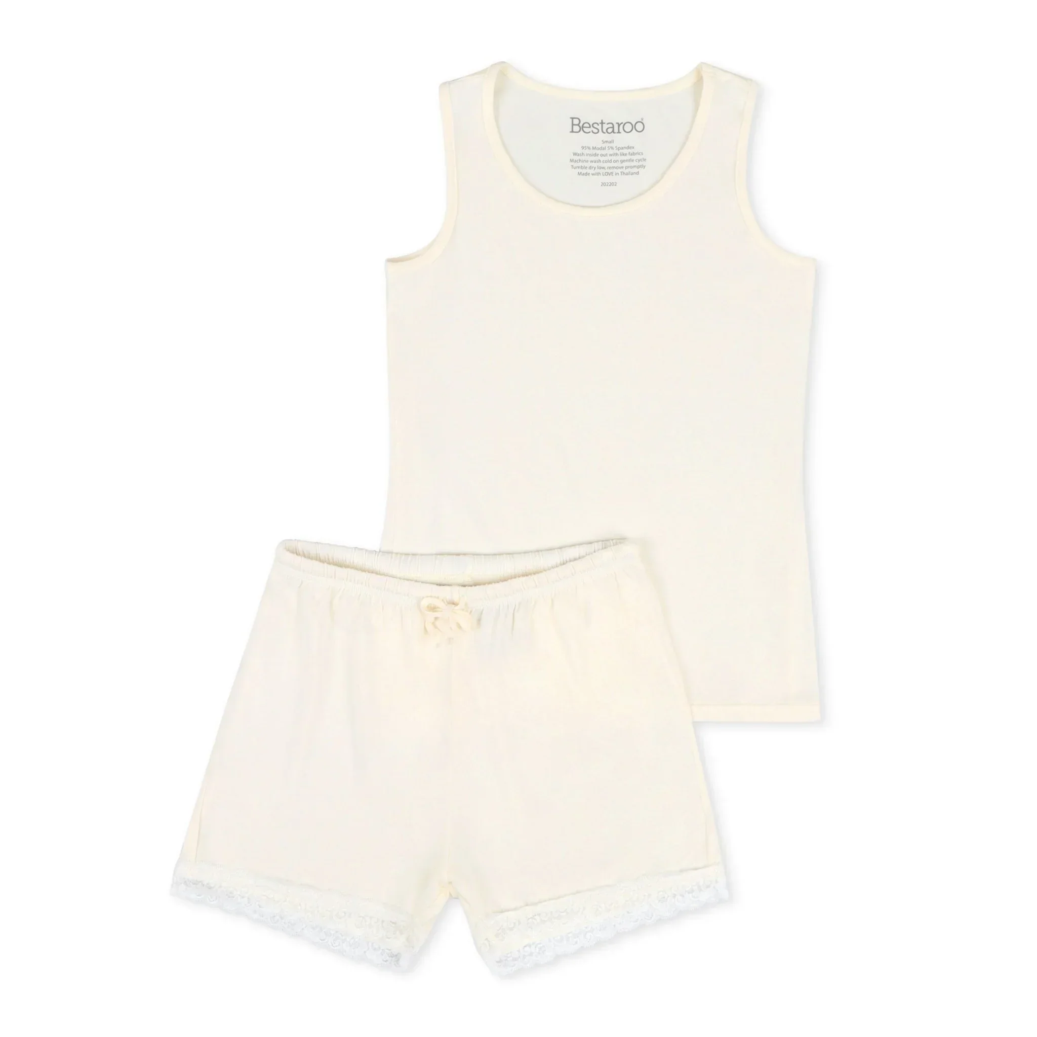 Cream Women's Short Loungewear - Image 5