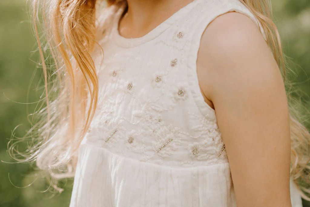 farrah dress in off white - Image 4