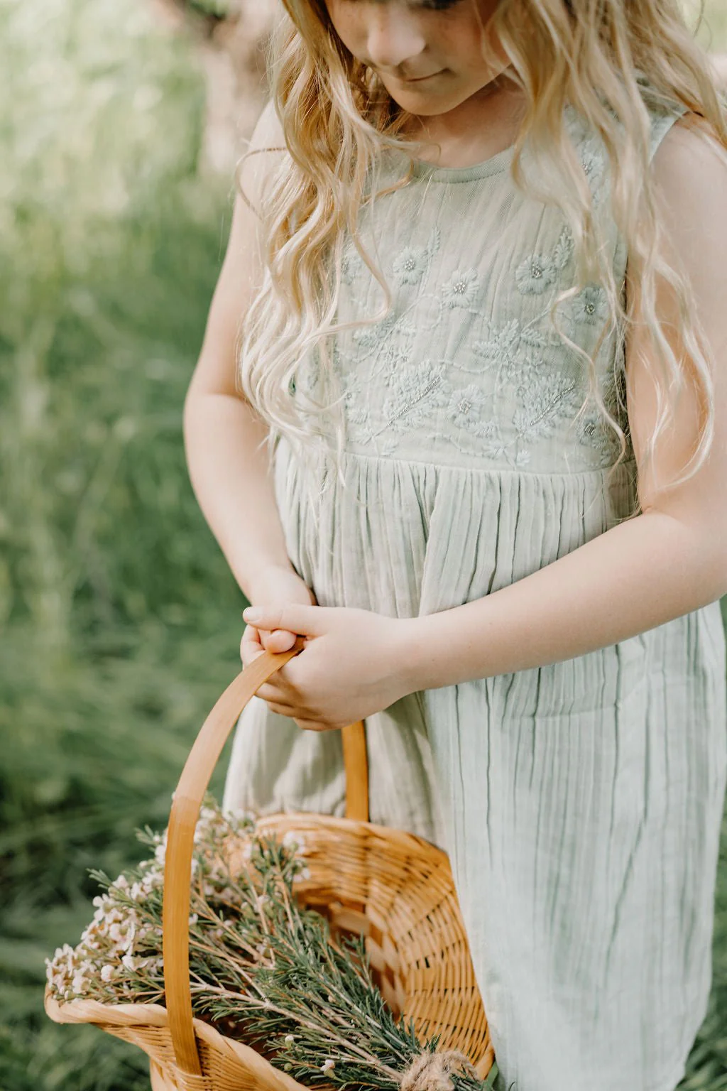 farrah dress in sage - Image 4