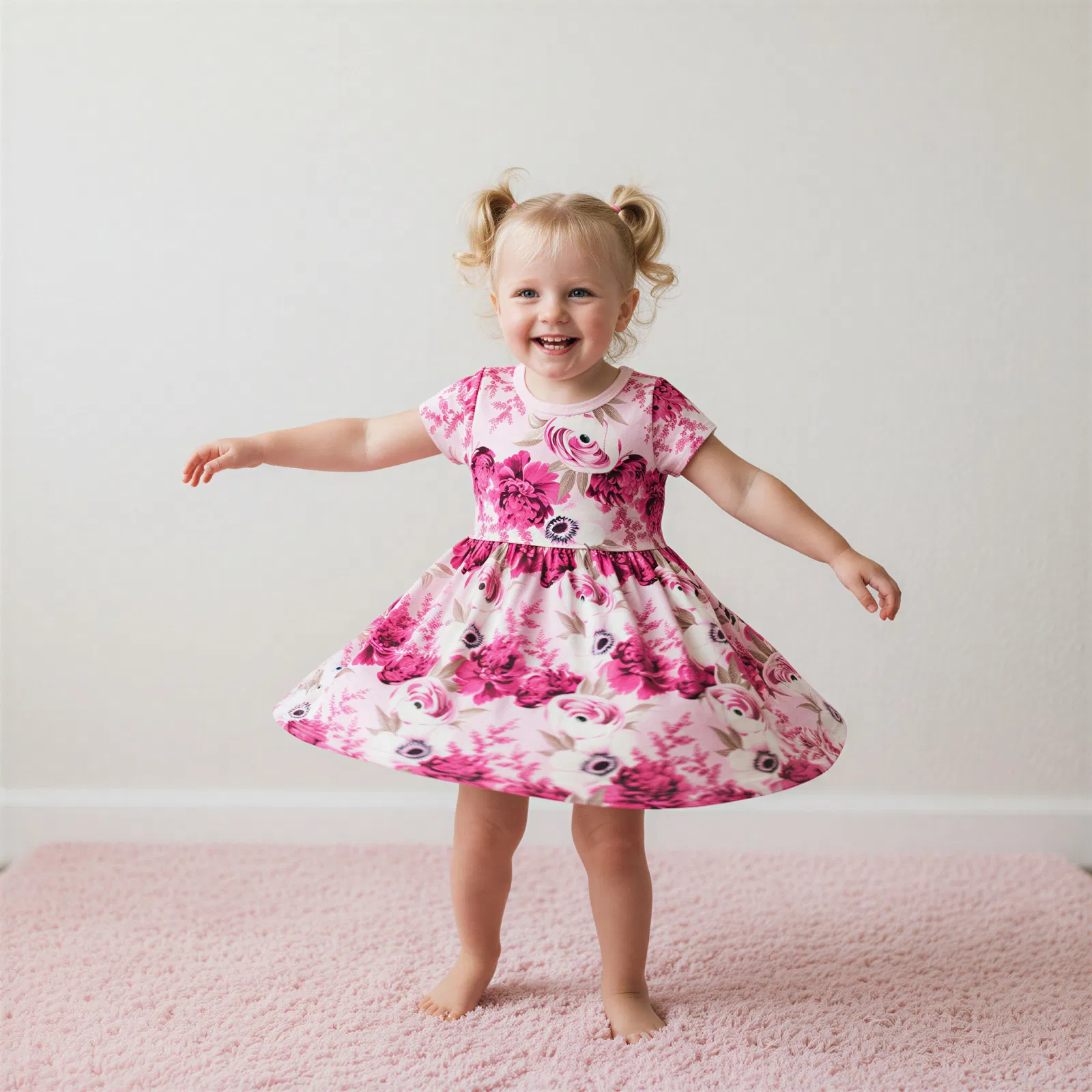 Floral Magenta Dress - Image 2