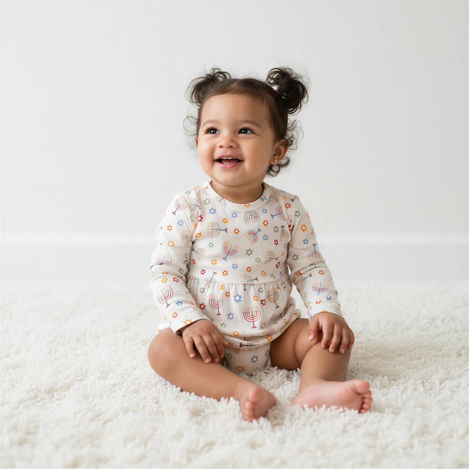 Happy Hanukkah Bodysuit Dress - Image 2
