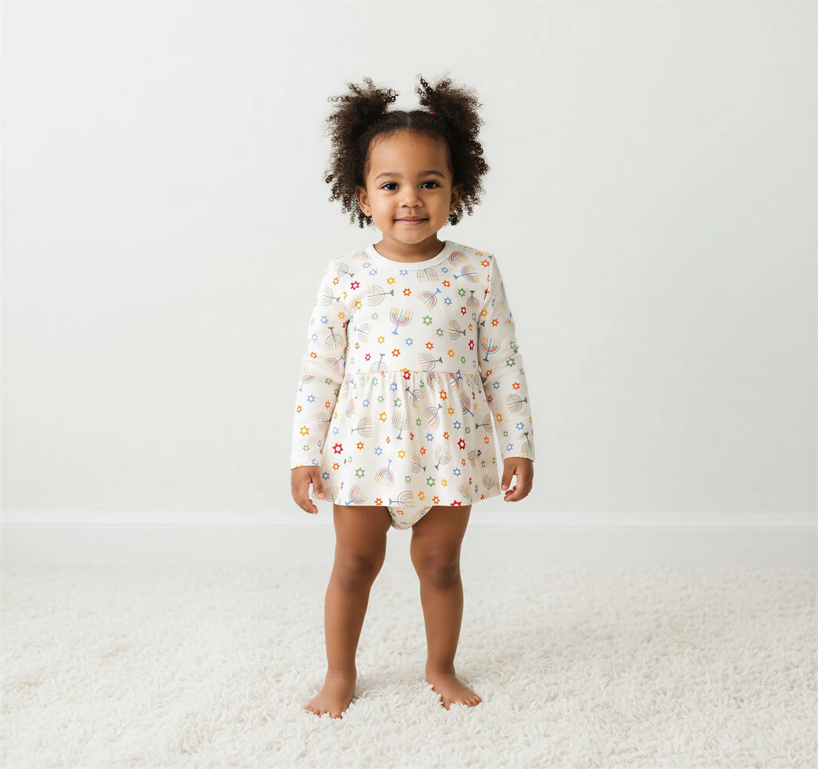 Happy Hanukkah Bodysuit Dress - Image 3