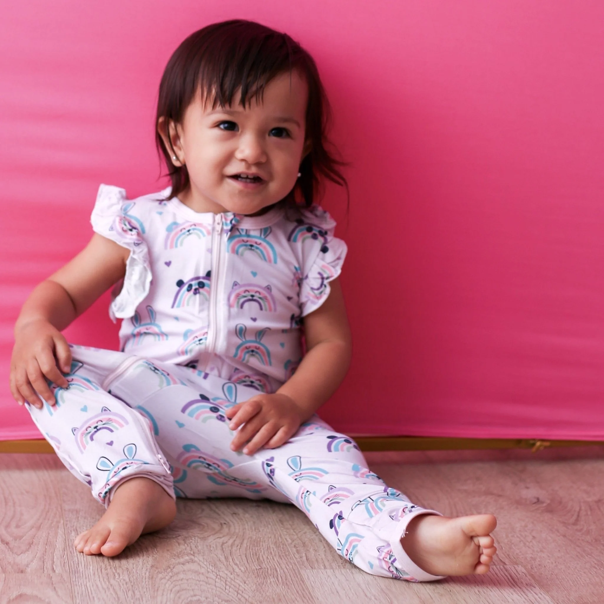 Happy Rainbows Romper - Image 2