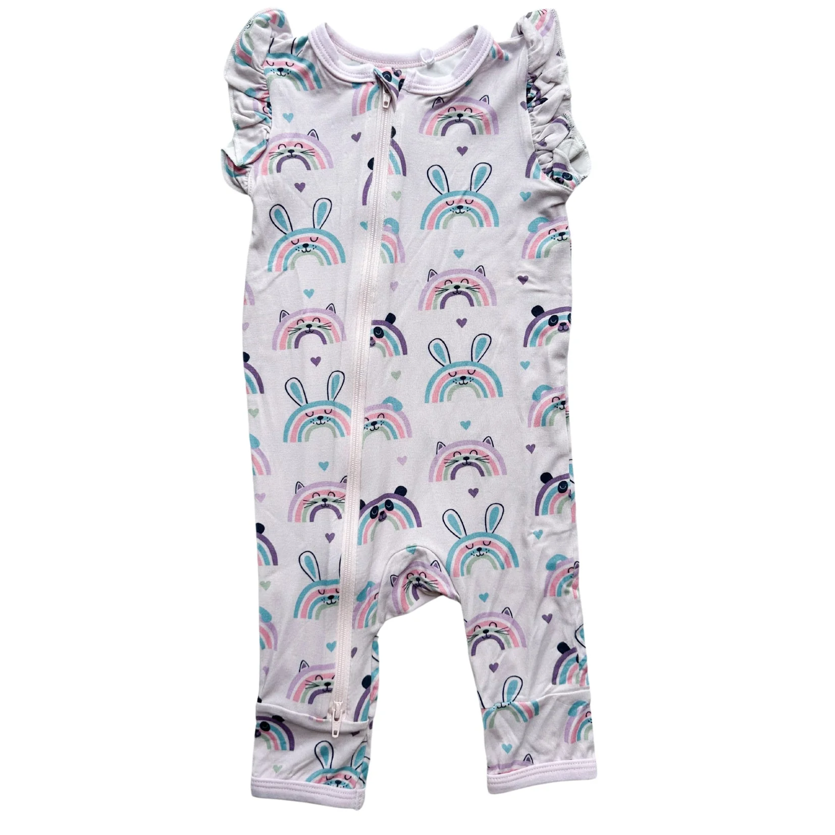 Happy Rainbows Romper - Image 3
