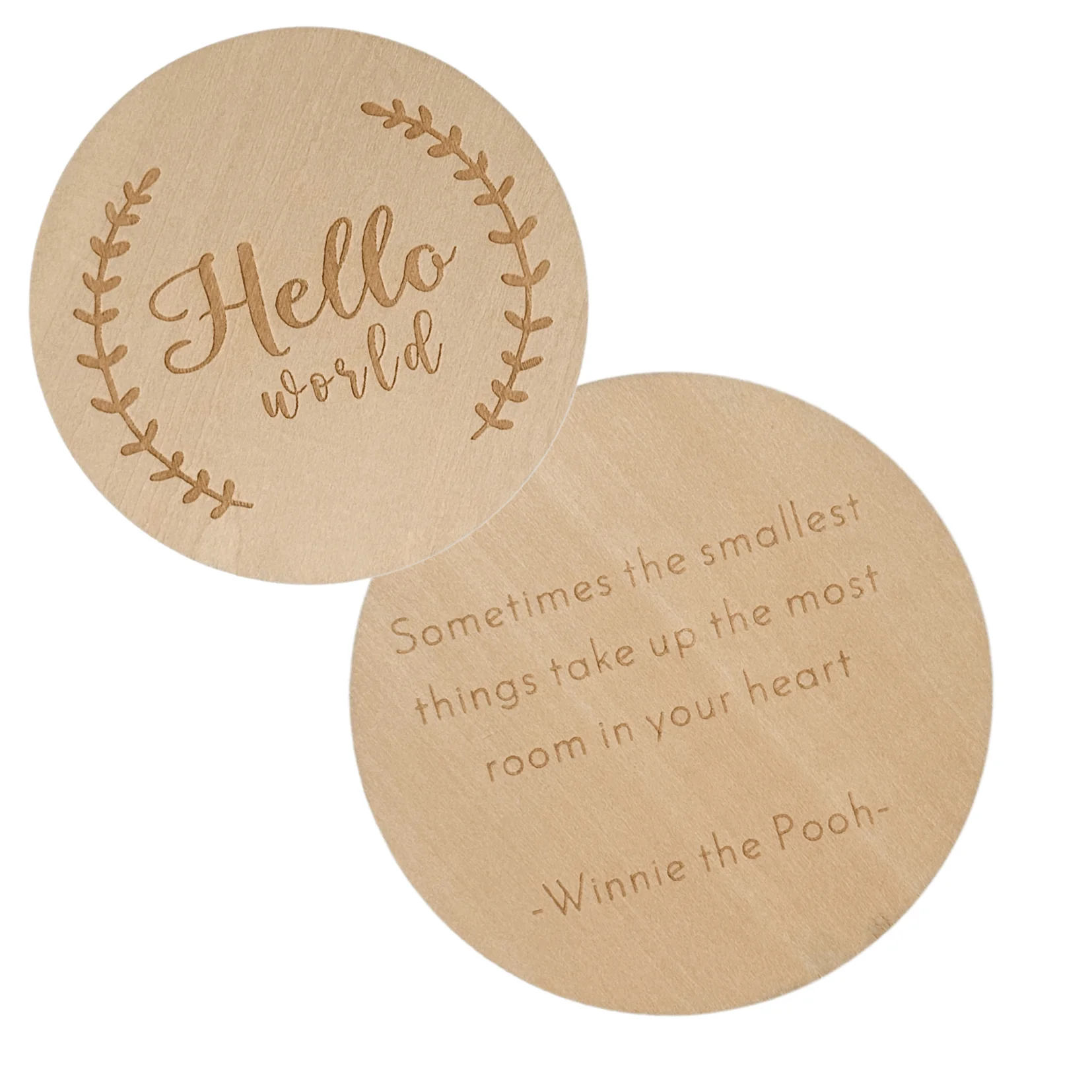 Wooden Hello World Card