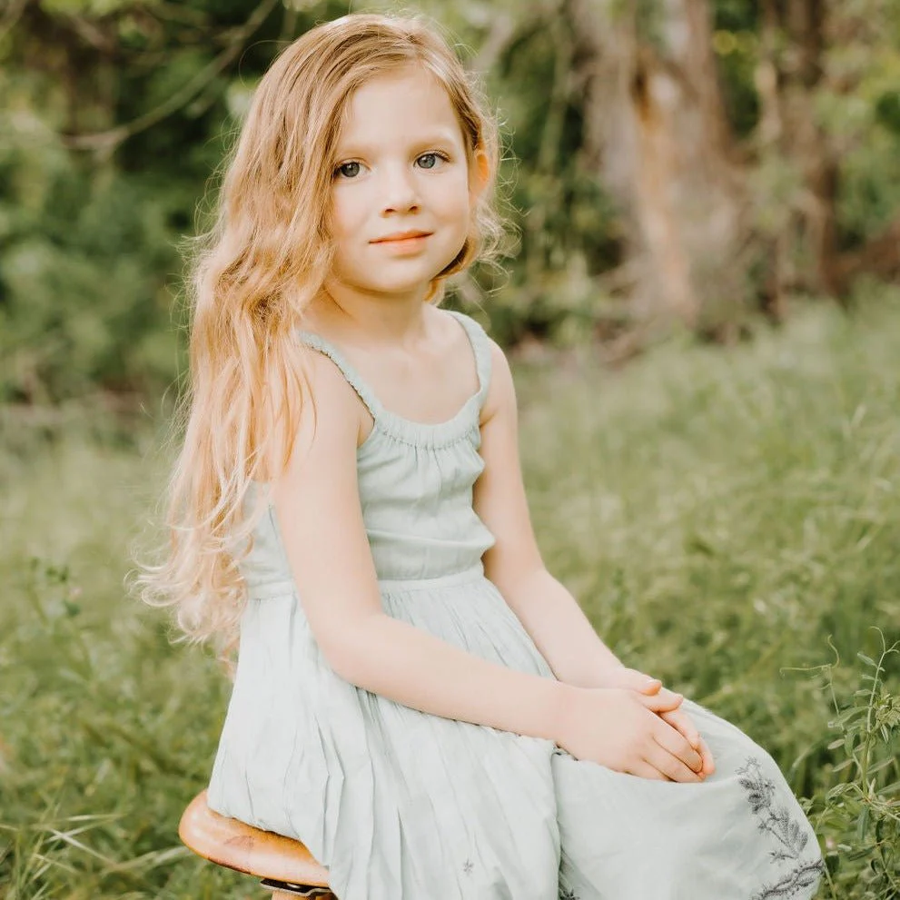 leila dress in sage - Image 2