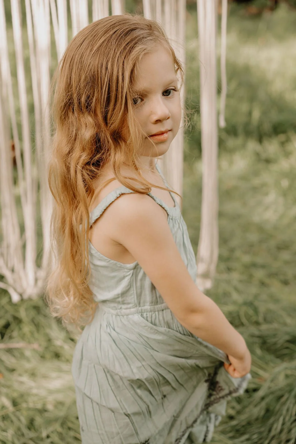 leila dress in sage - Image 3