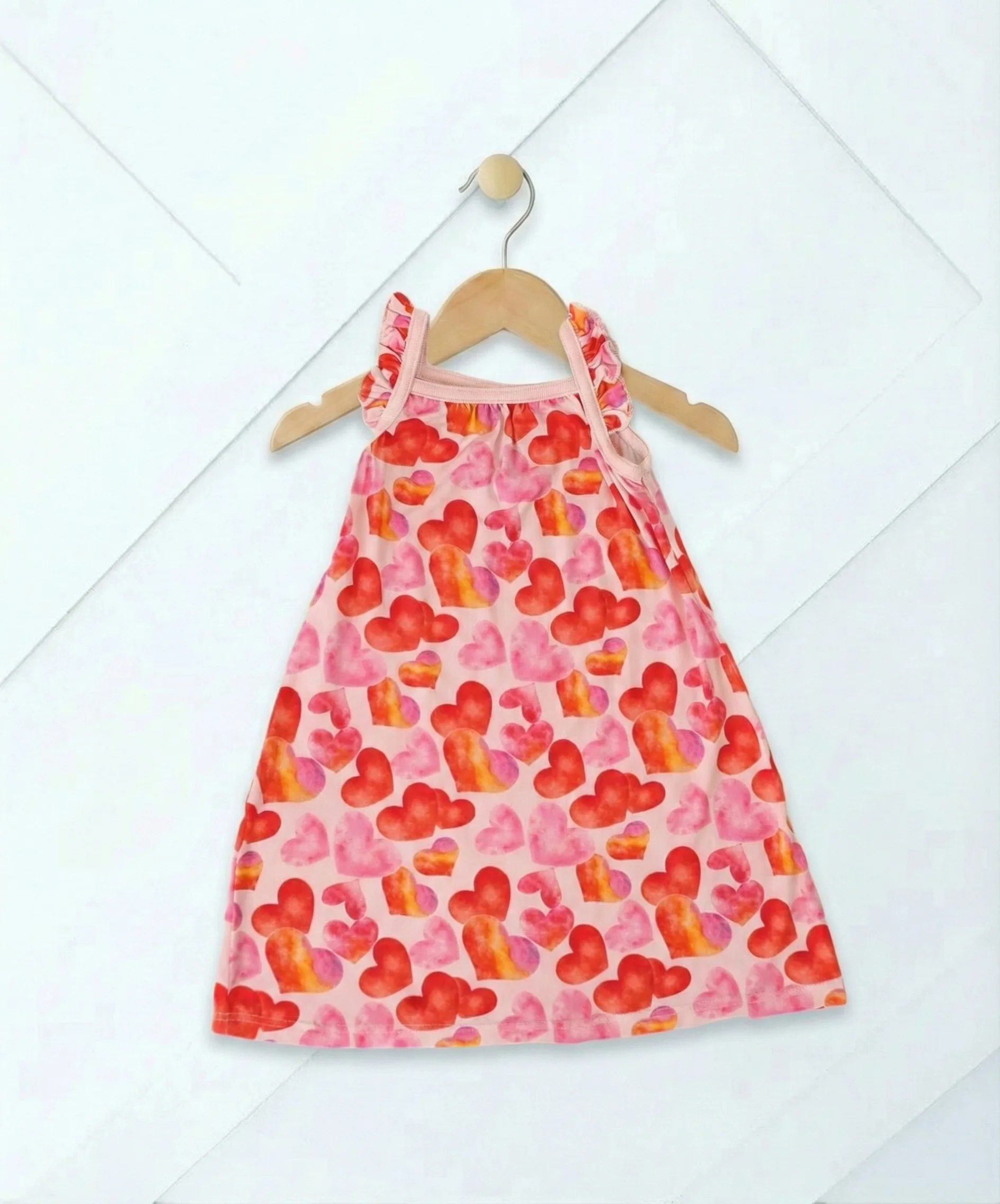 Love Hearts Flutter Sleeve Dress - Image 3
