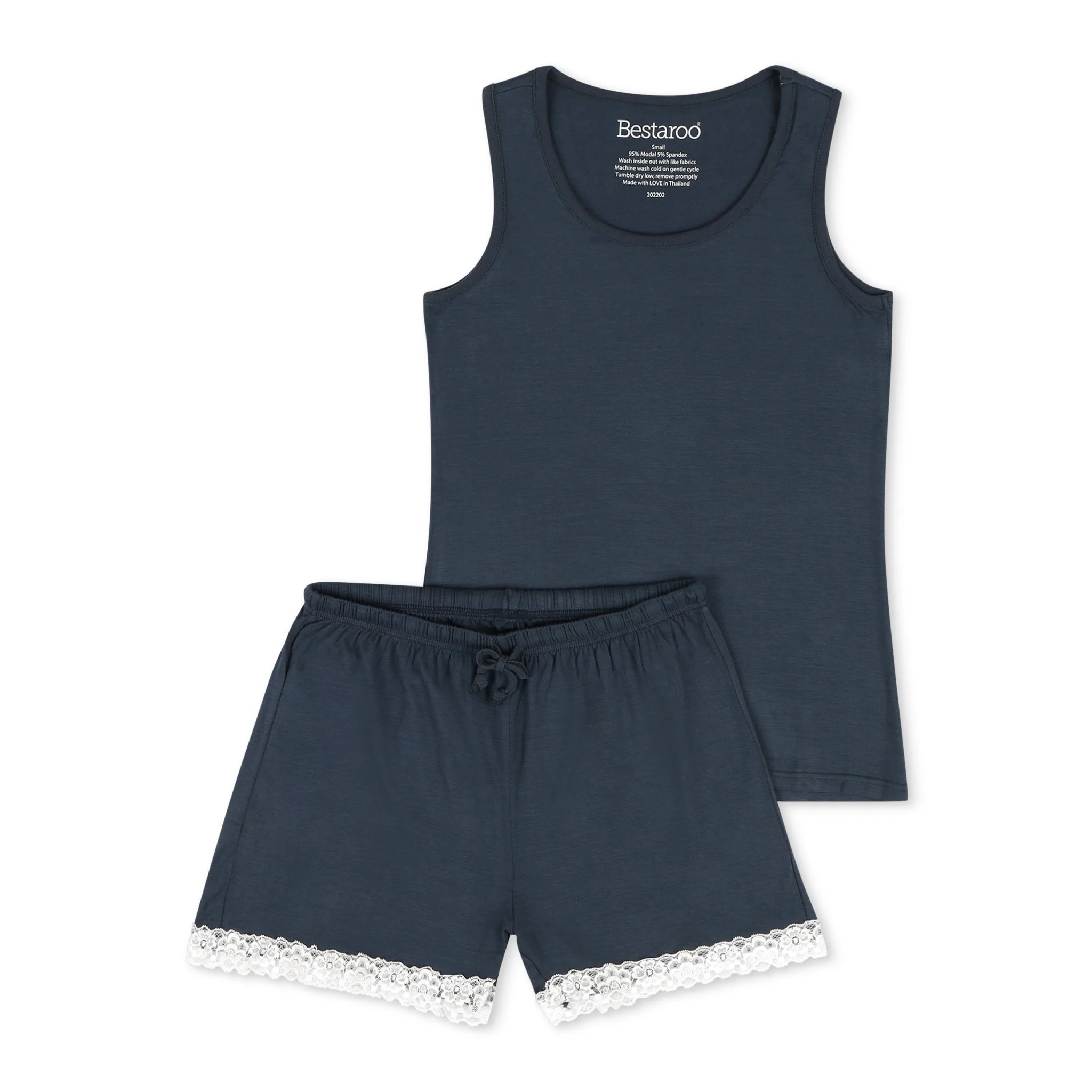 Navy Blue Women's Short Loungewear - Image 3