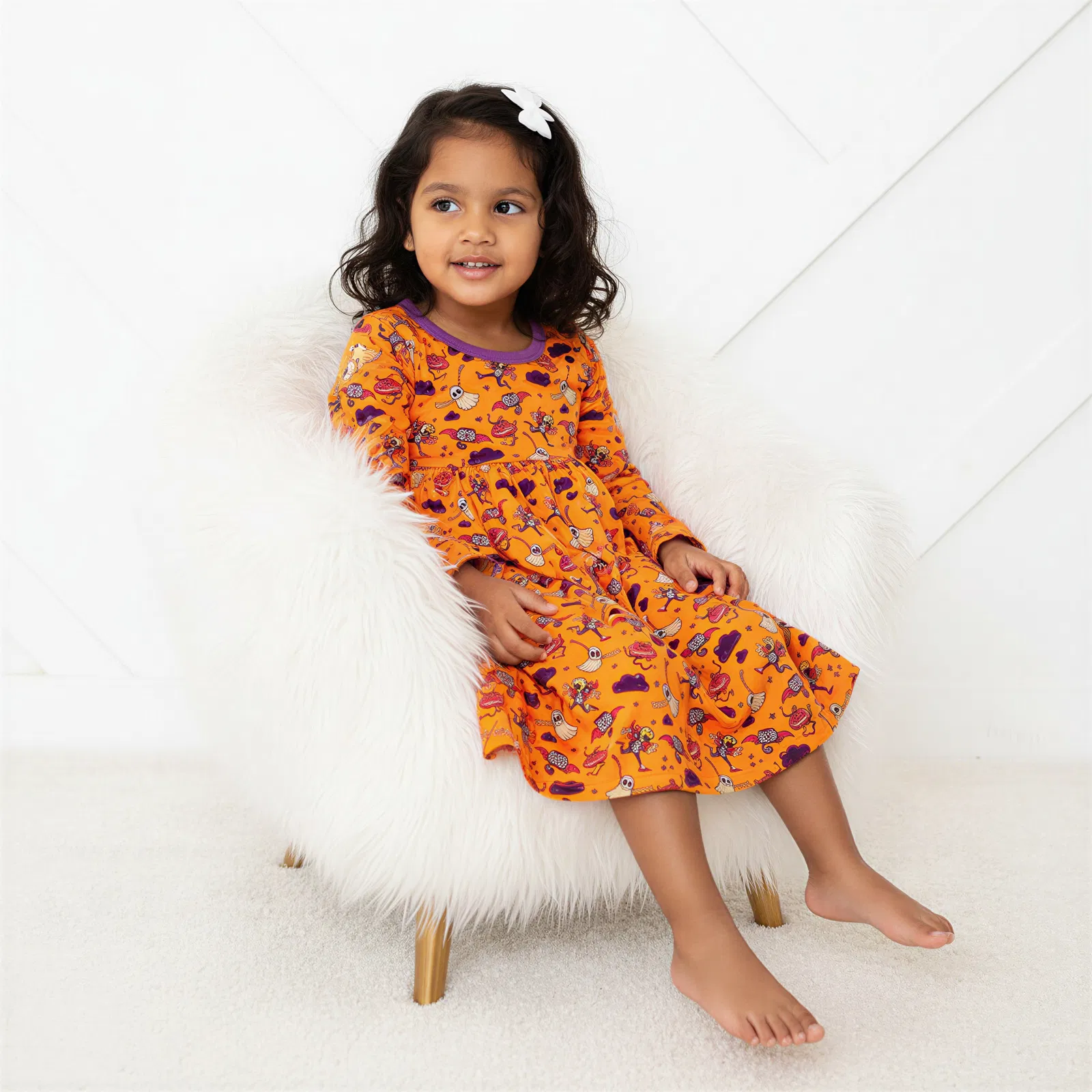 Orange Boo Crew Dress - Image 4
