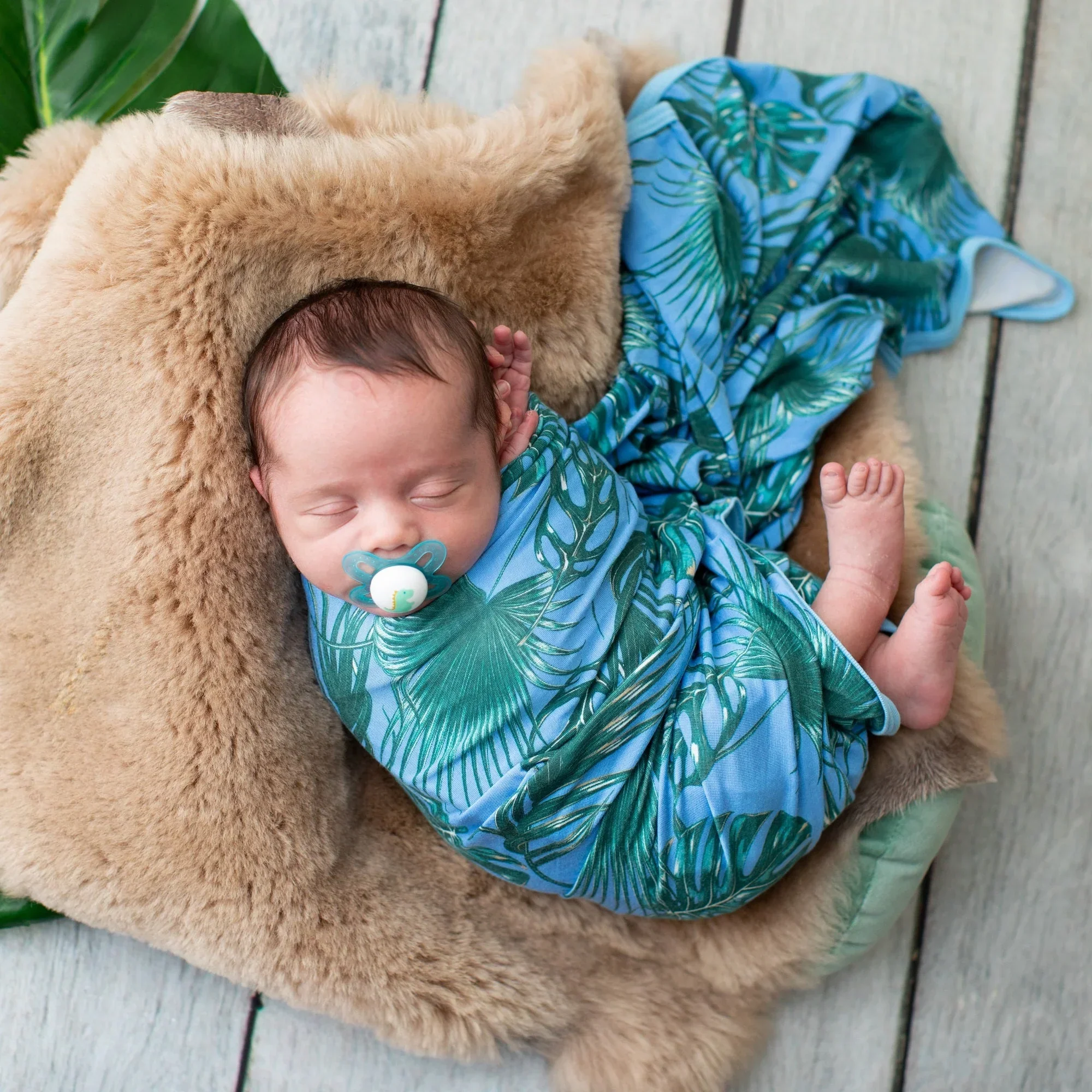 Palm Springs Blue Swaddle - Image 2