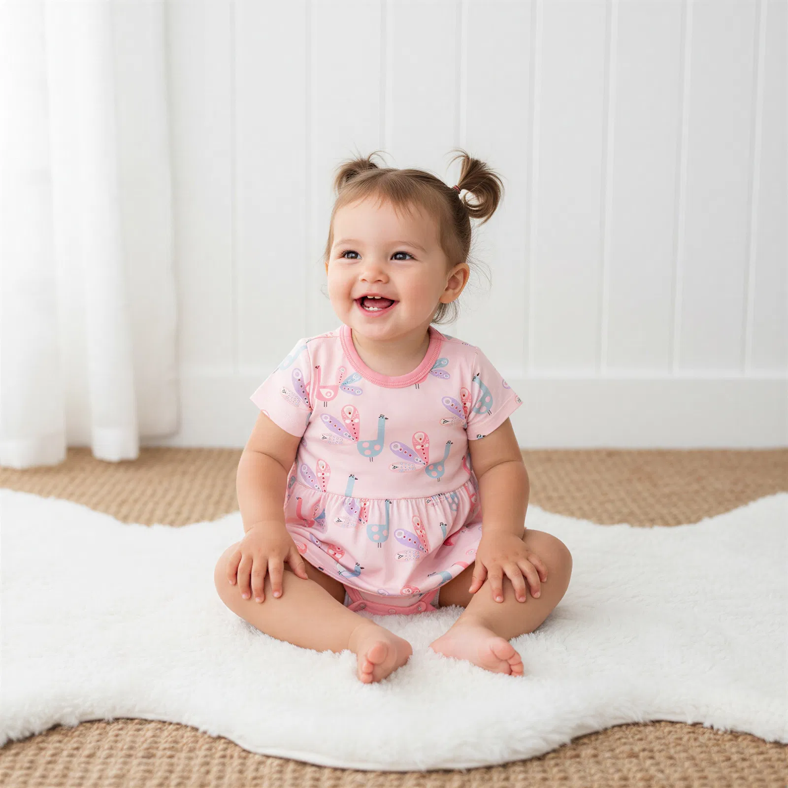 Peacock Bodysuit Dress - Image 3