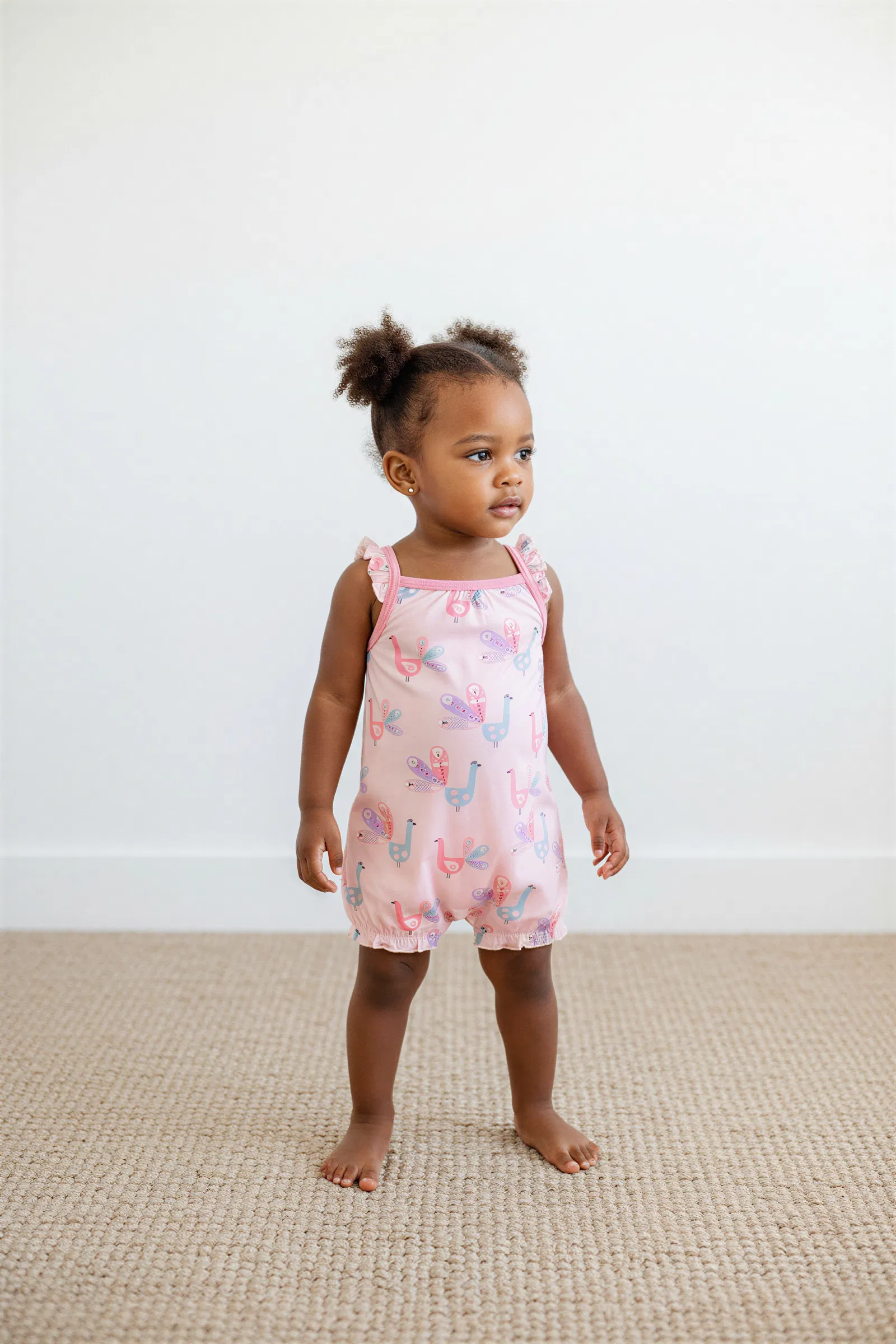 Peacock Bubble Romper - Image 2