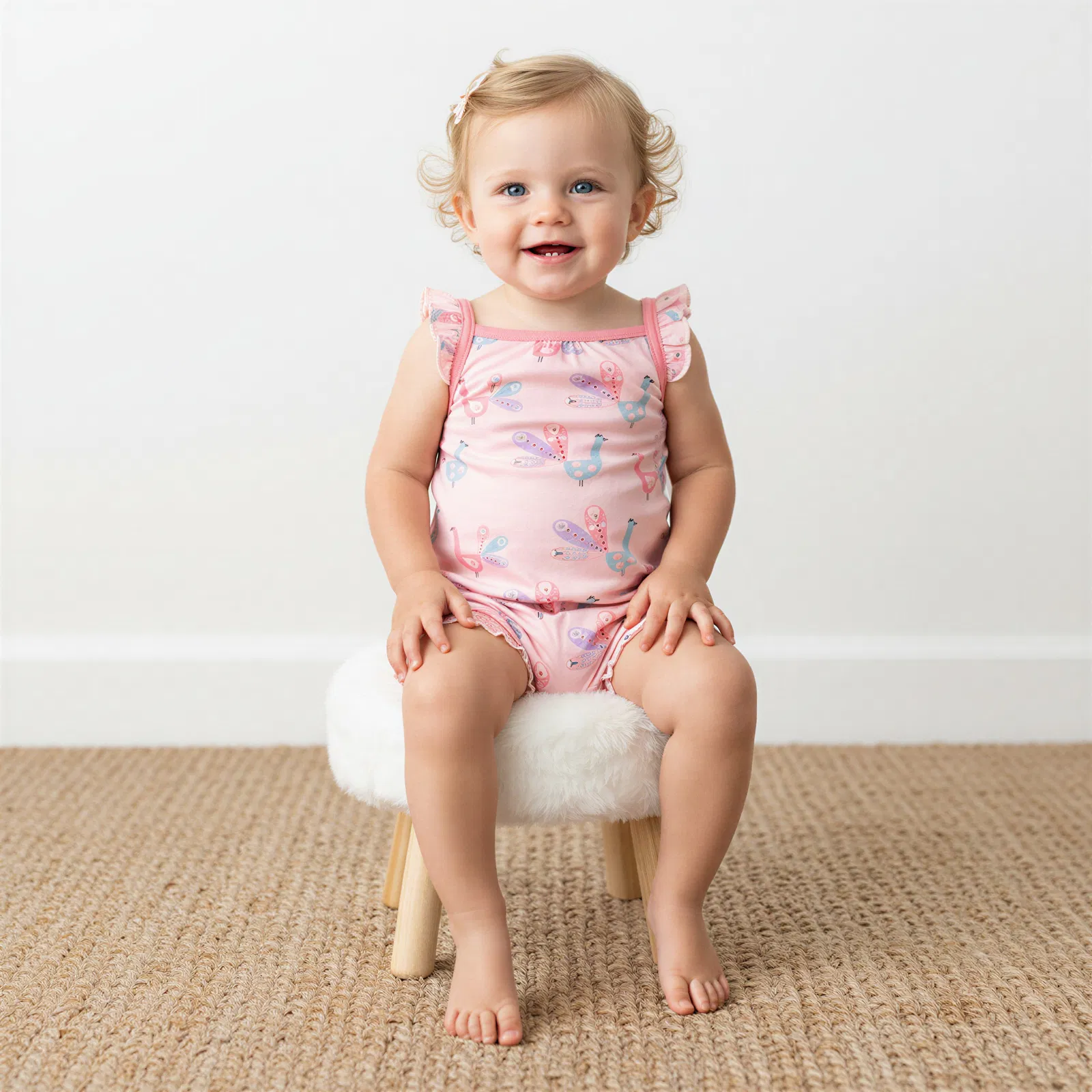 Peacock Bubble Romper - Image 3