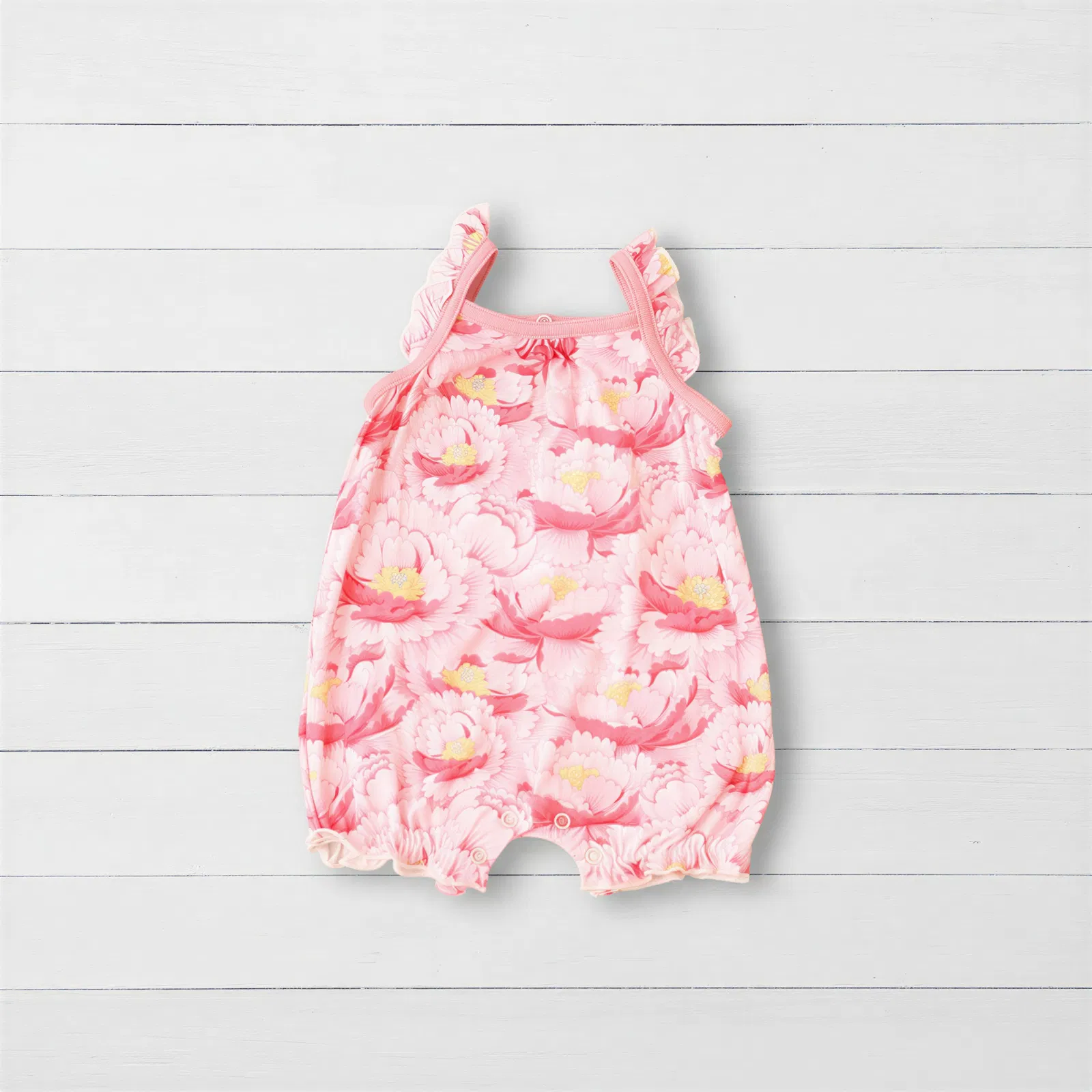 Blush Dreams Floral Bubble Romper - Image 2