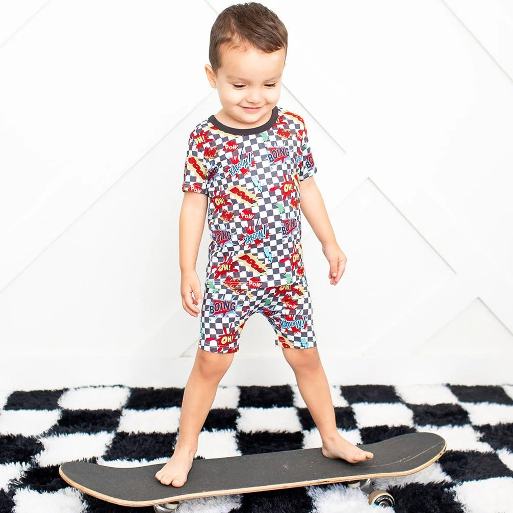 Boomin Checks Shorts PJs - Image 3