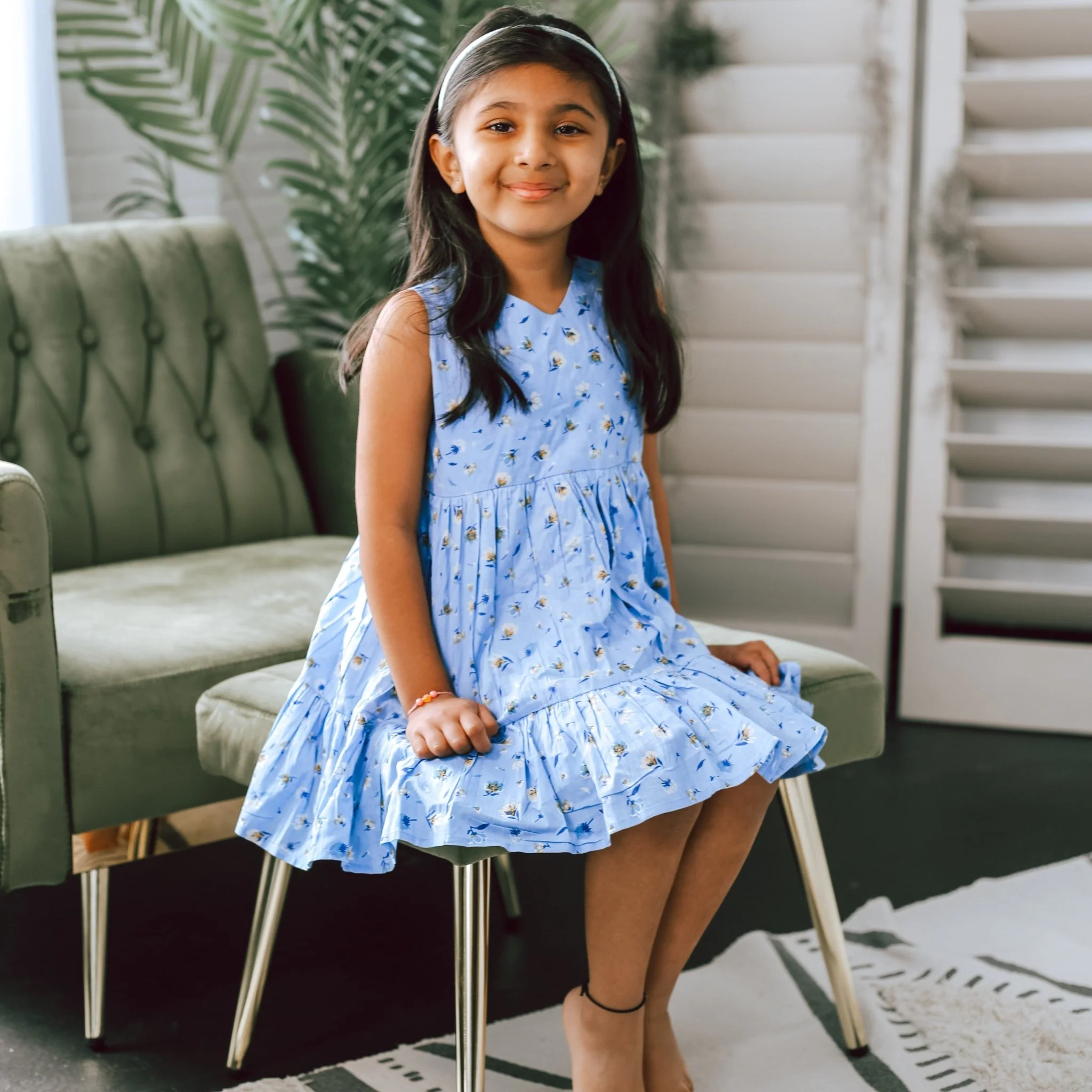 Rani Blue Dress - Image 4