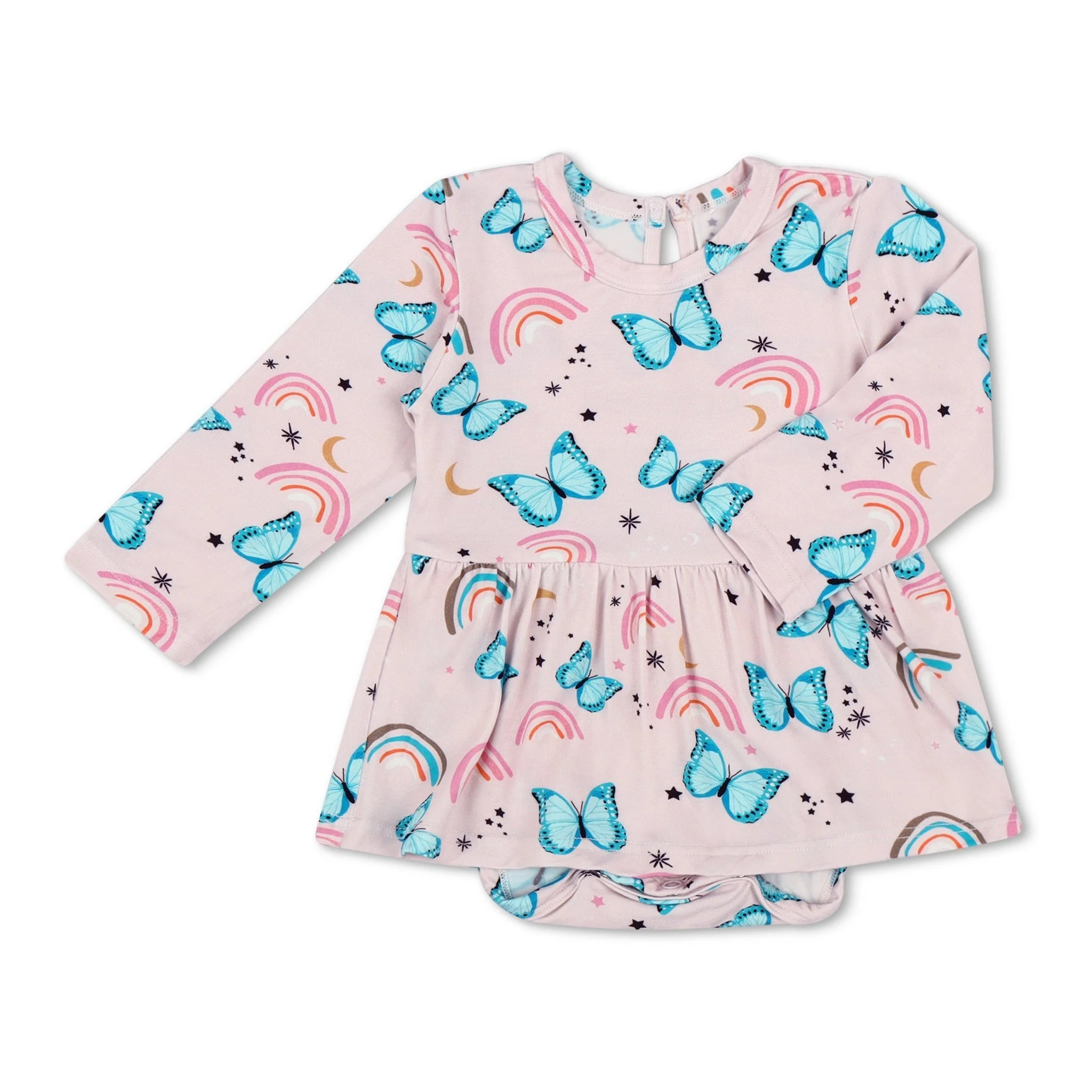 Retro Butterflies Bodysuit Dress - Image 5