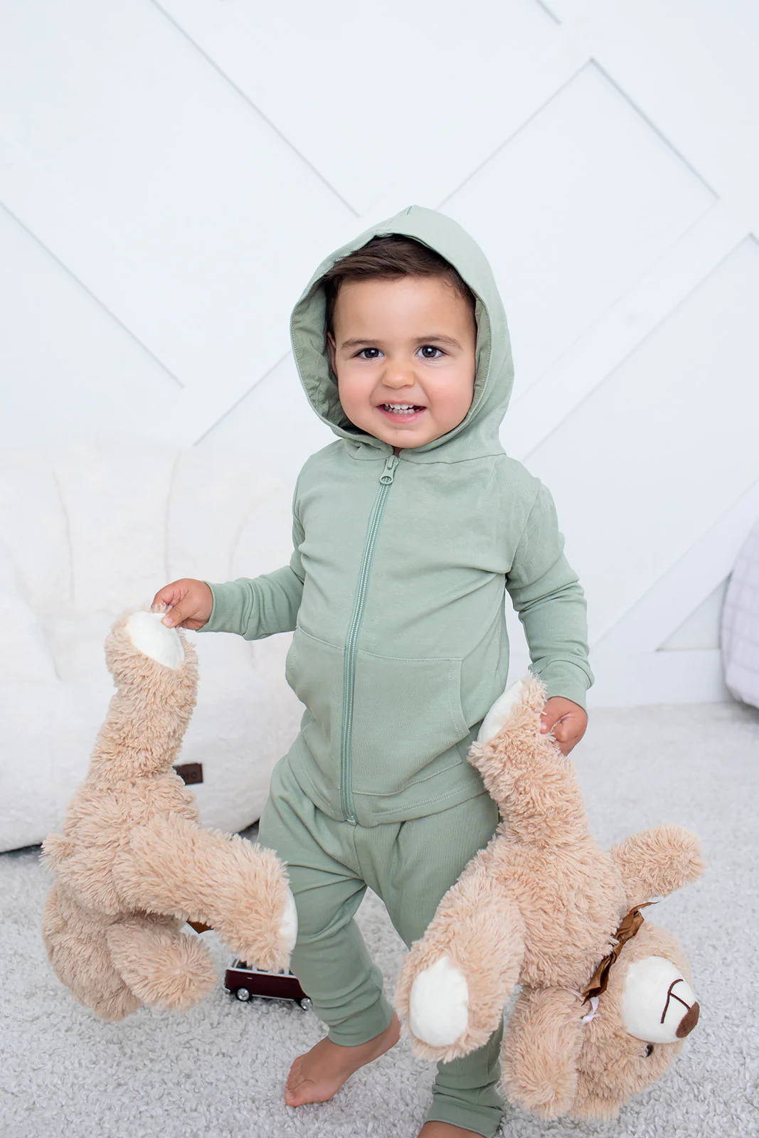 Sage Zipper Hoodie - Image 3