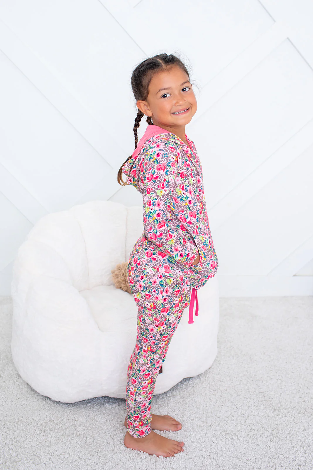 Savanna Rose Zipper Hoodie - Image 3