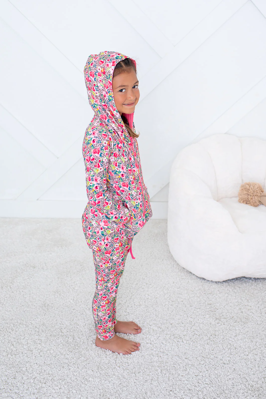 Savanna Rose Zipper Hoodie - Image 4