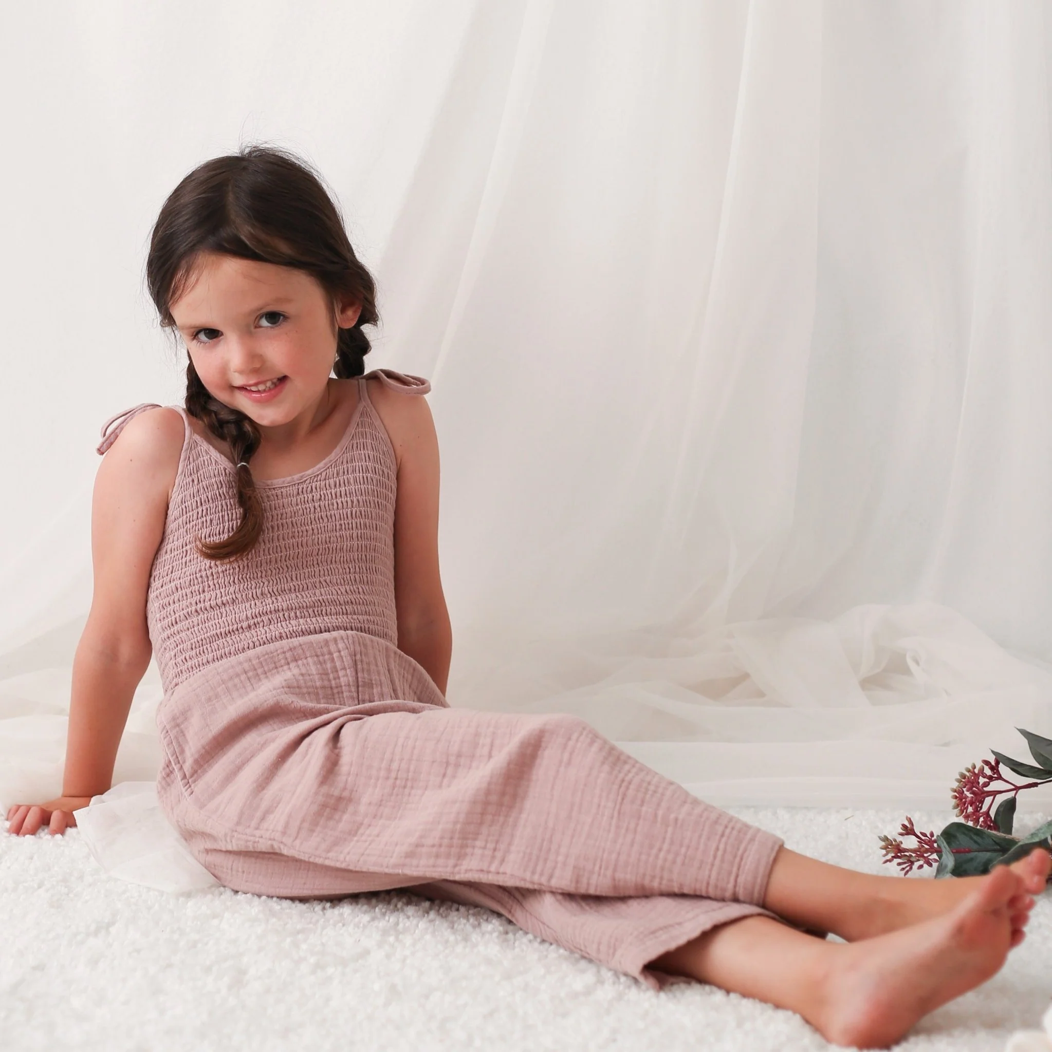 leena jumpsuit in dusty rose - Image 6