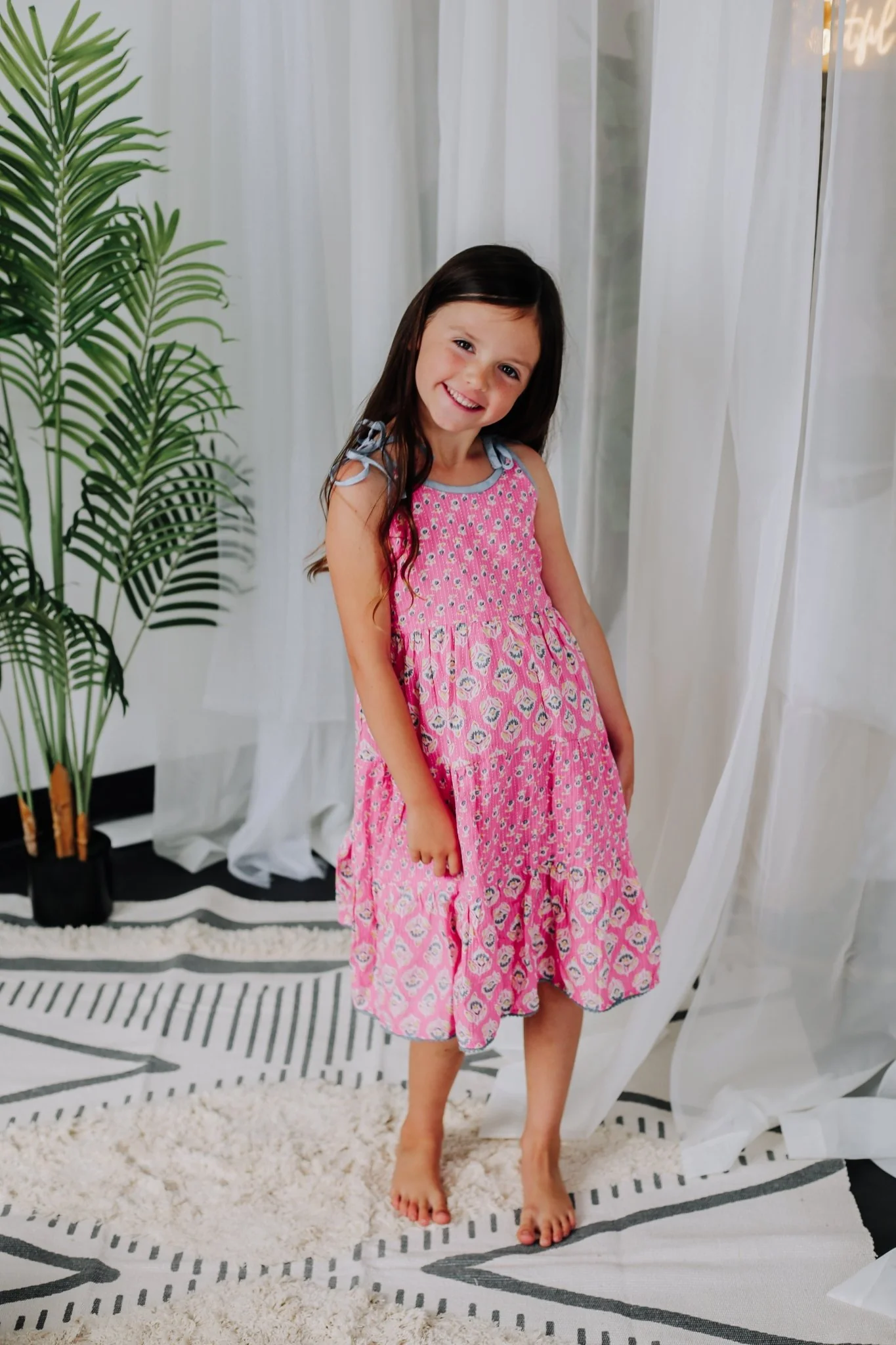 Simran Maxi Dress - Pink - Image 5