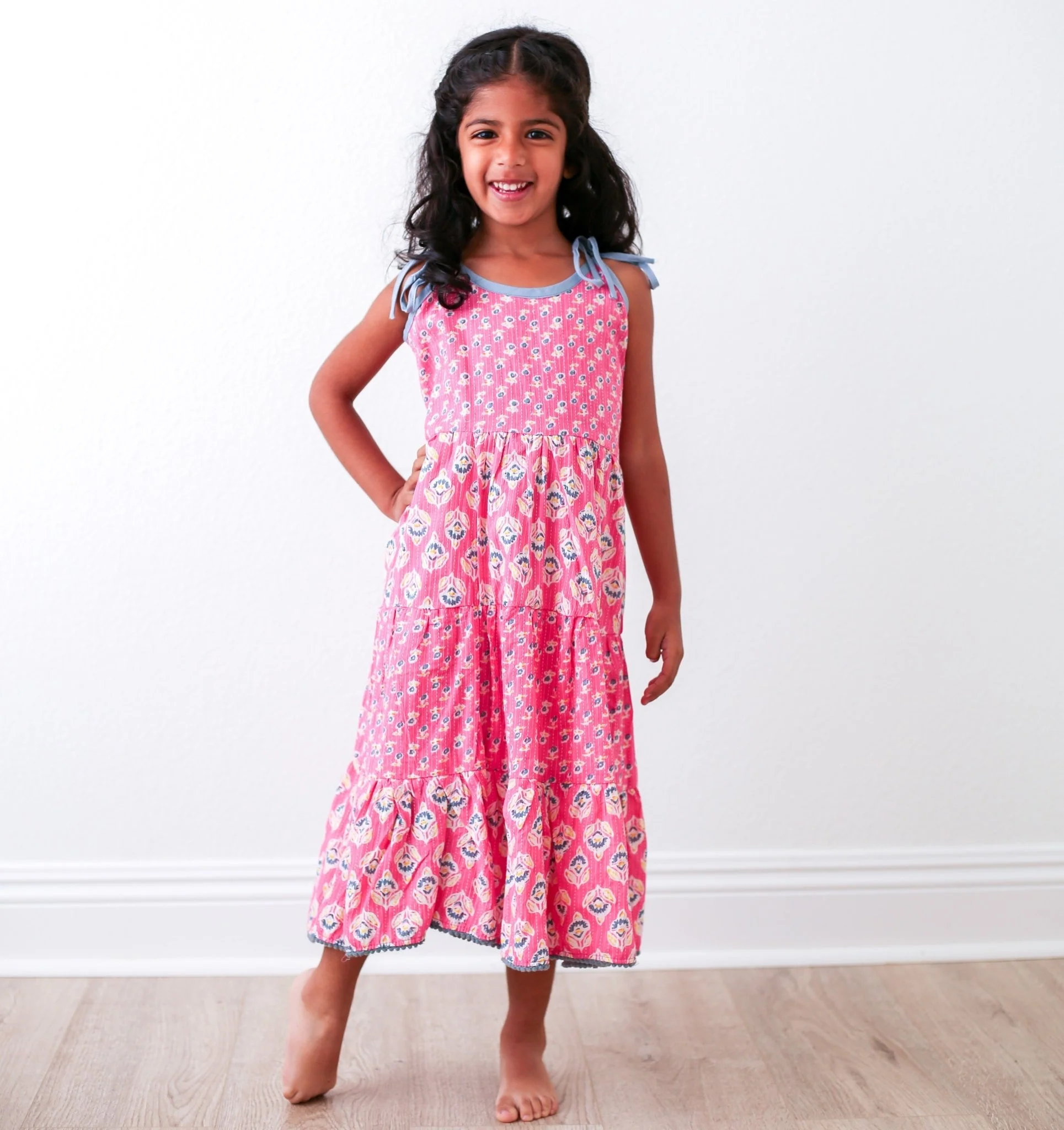 Simran Maxi Dress - Pink - Image 6