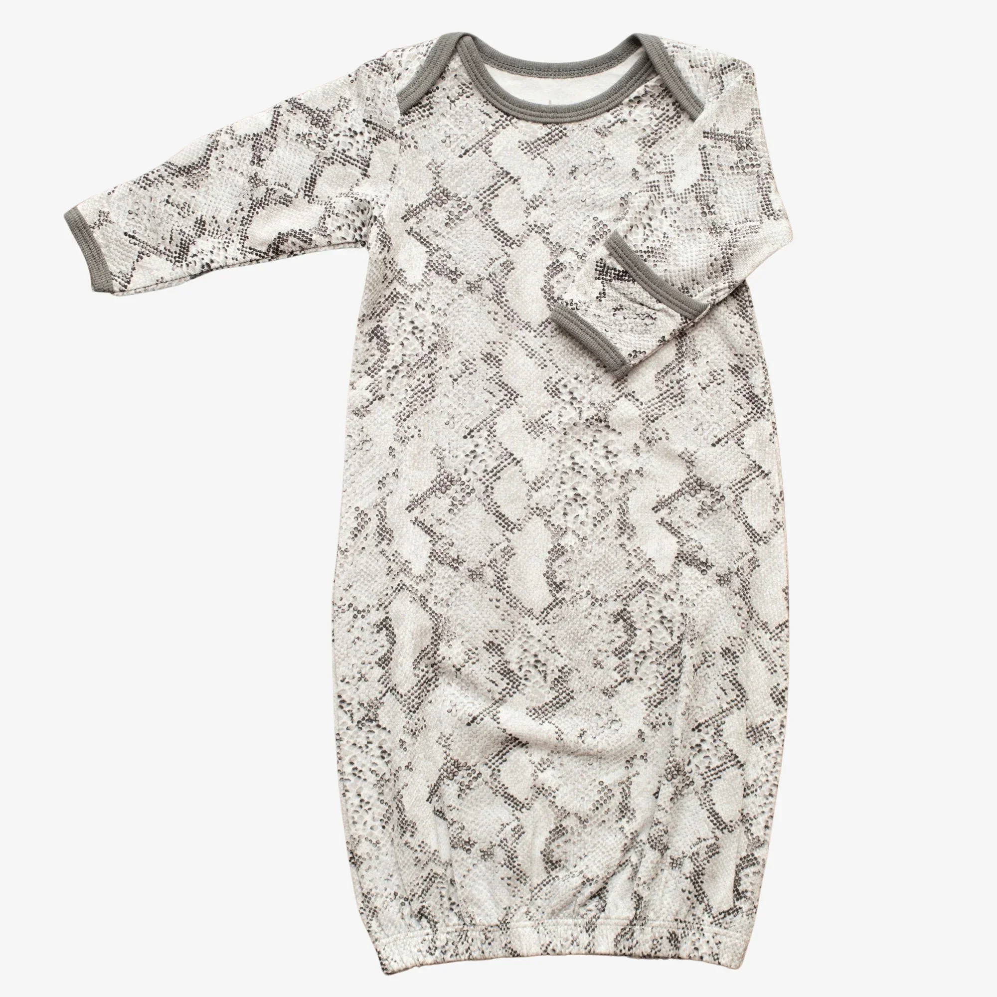 Snake Print Grey Gown
