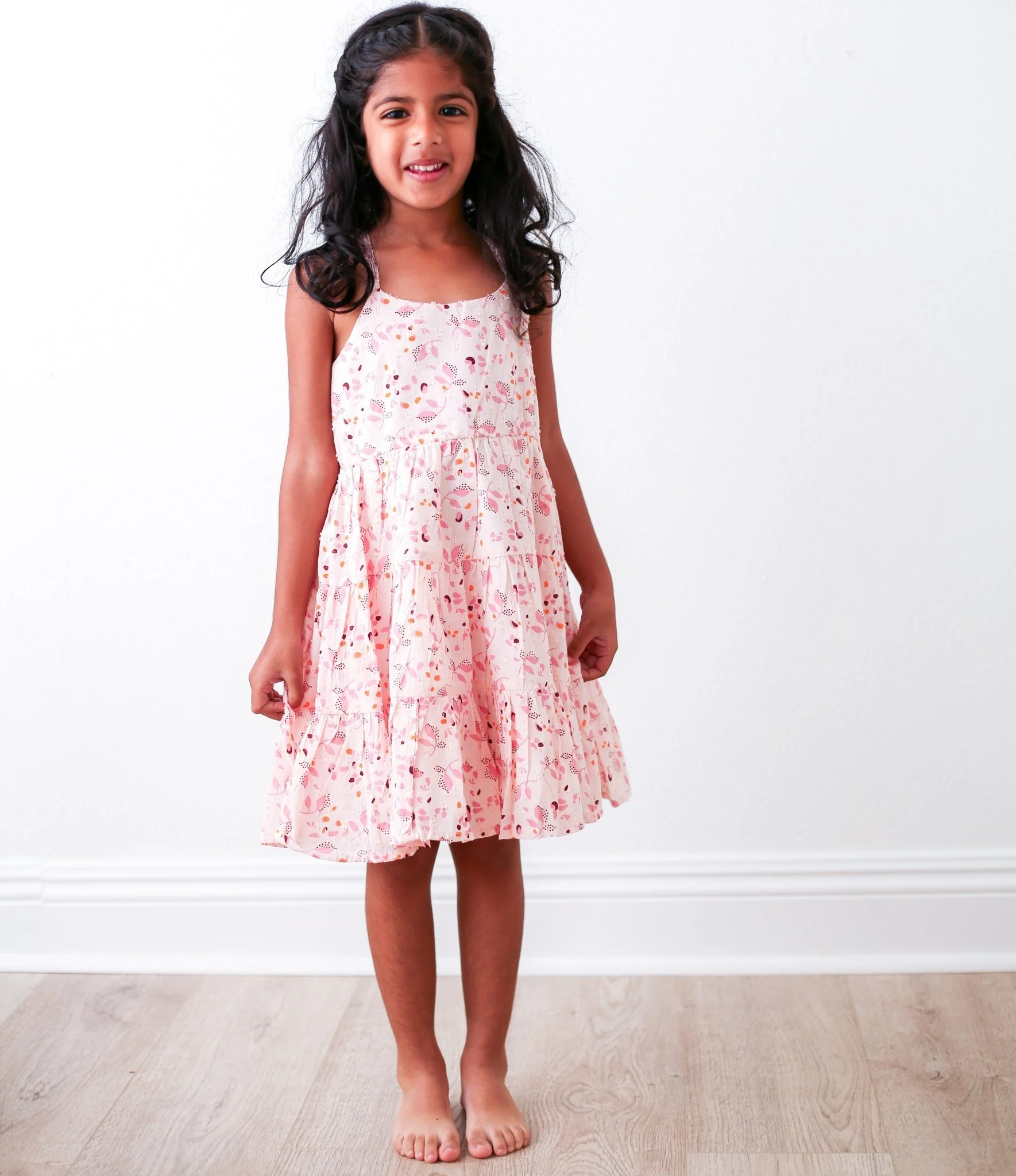 Tiana Pink Floral Dress - Image 3