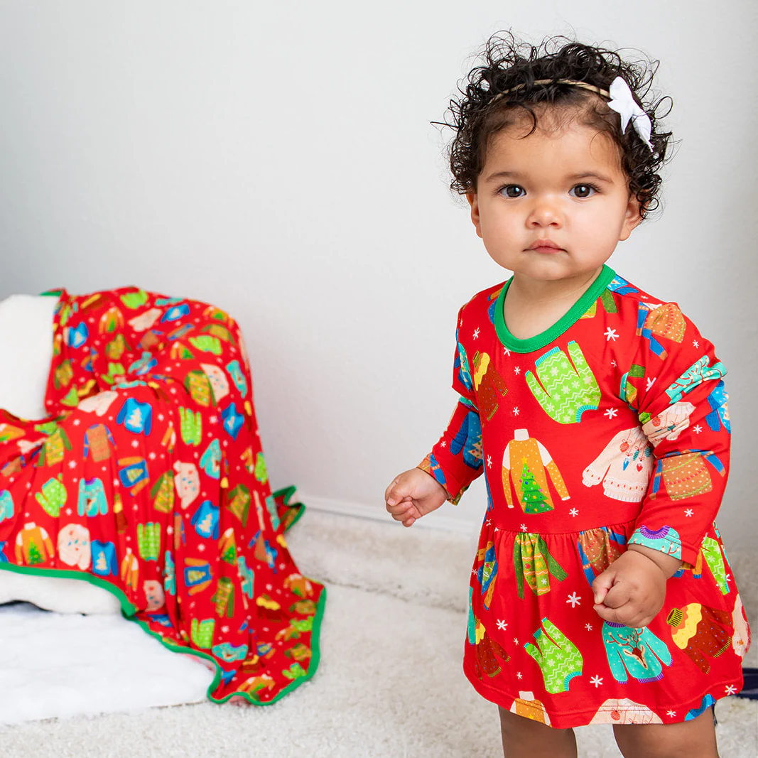 Ugly Sweater Party Bodysuit Dress - Image 2