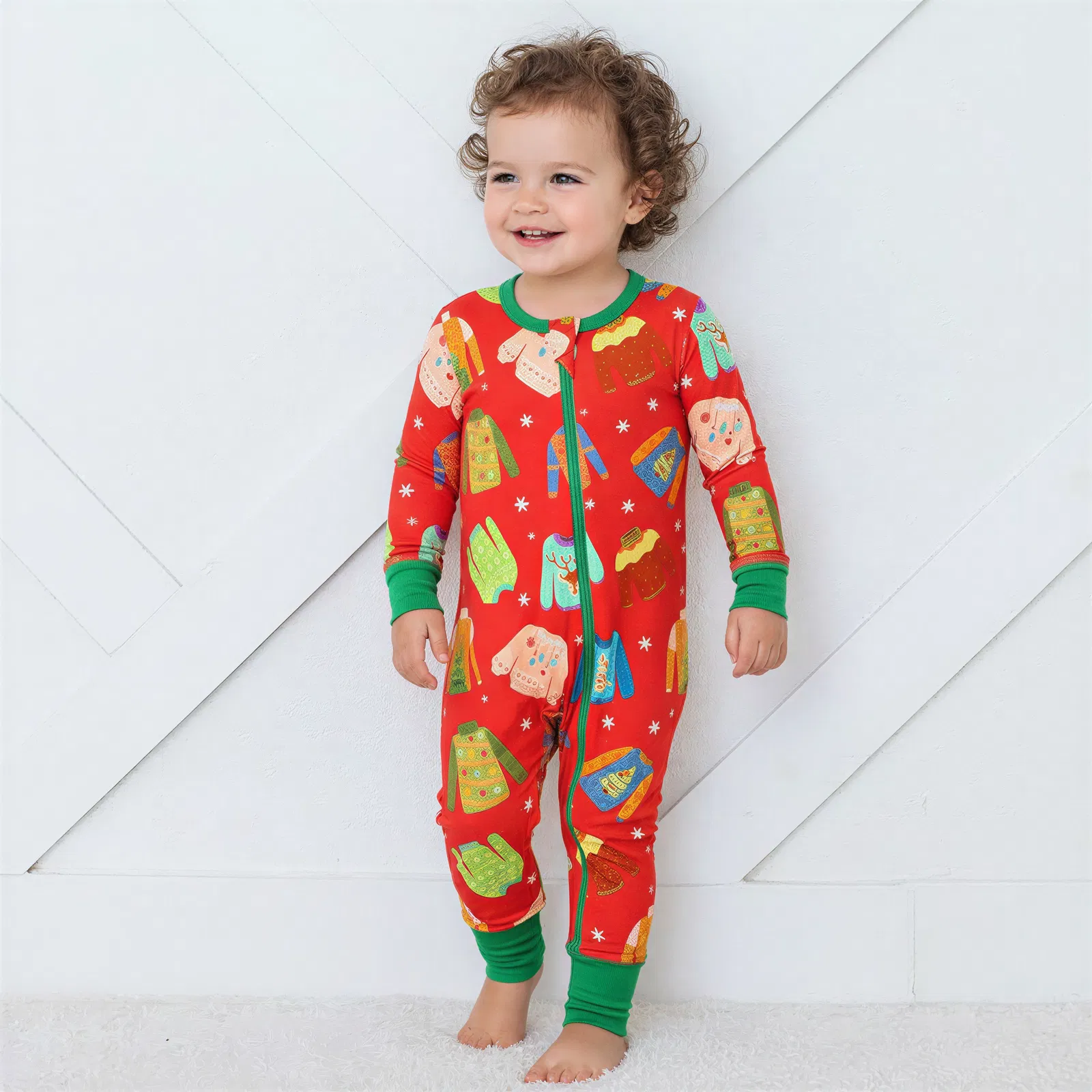 Ugly Sweater Party Convertible Coverall - Image 5