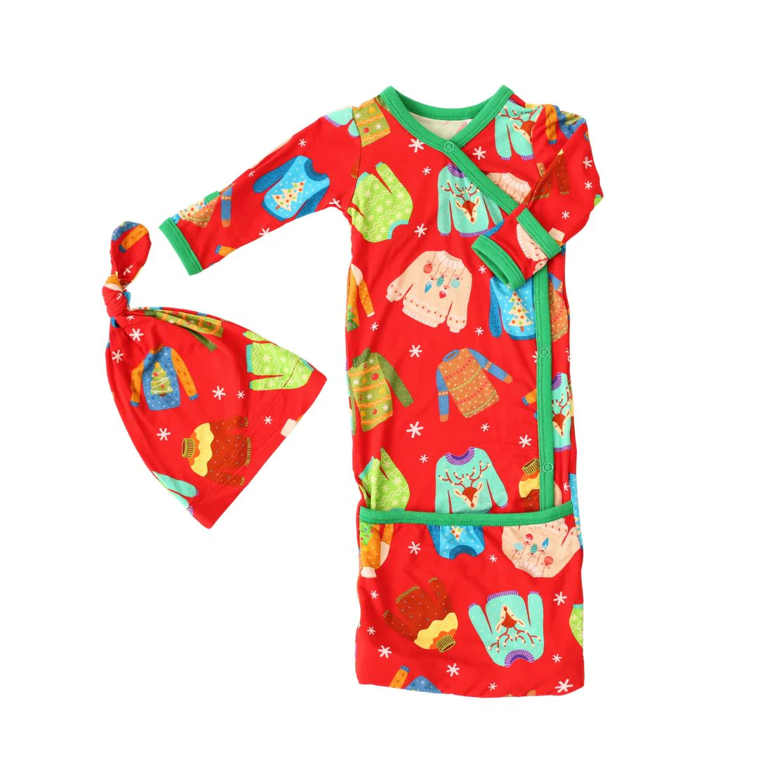 Ugly Sweater Gown & Hat - Image 2