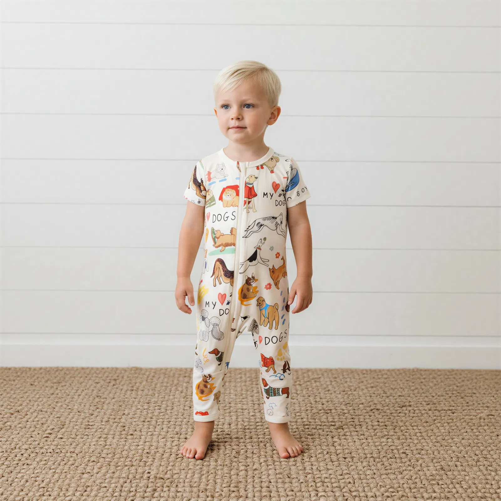 Puppy Pals White Coverall
