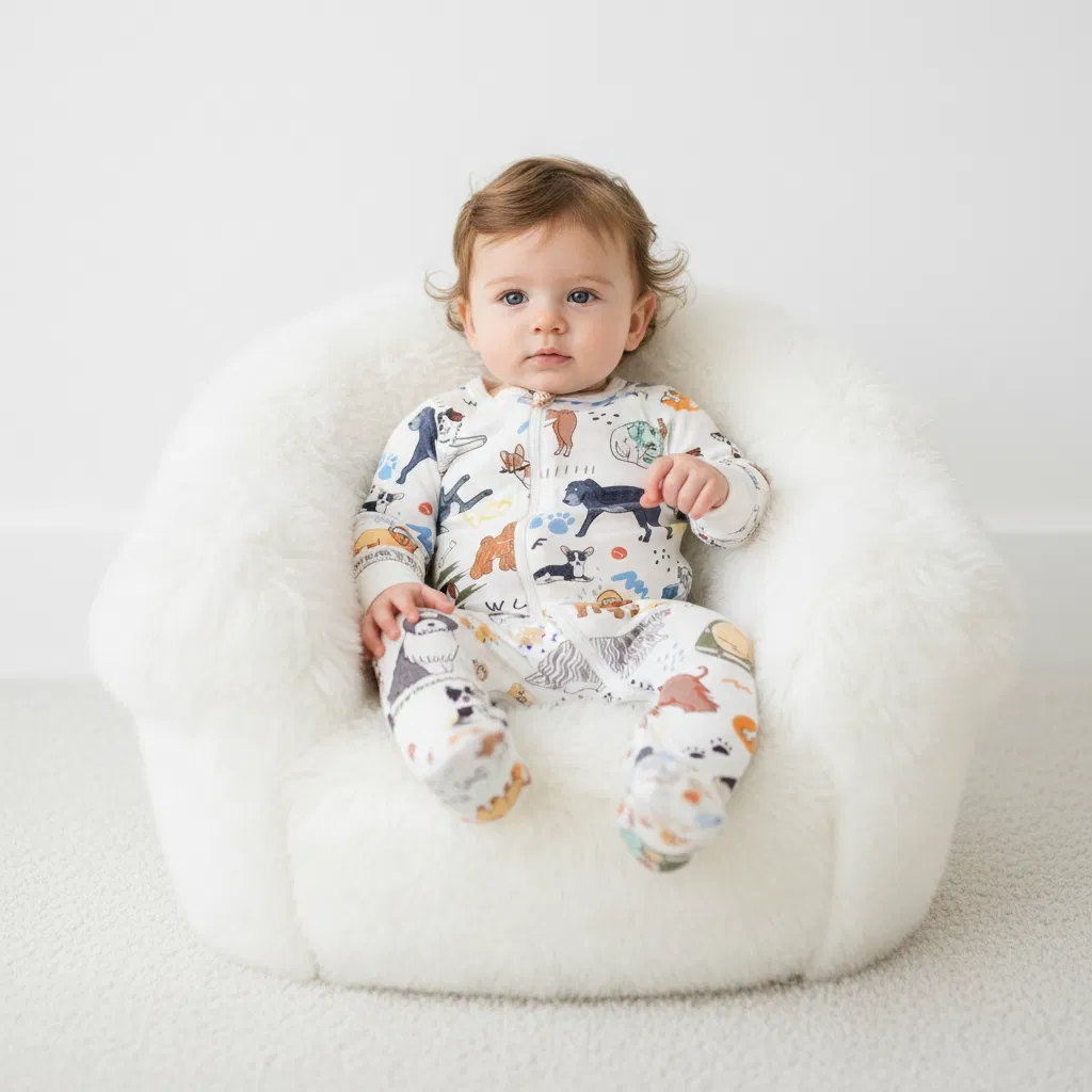 Puppy Pals White Footie - Image 3